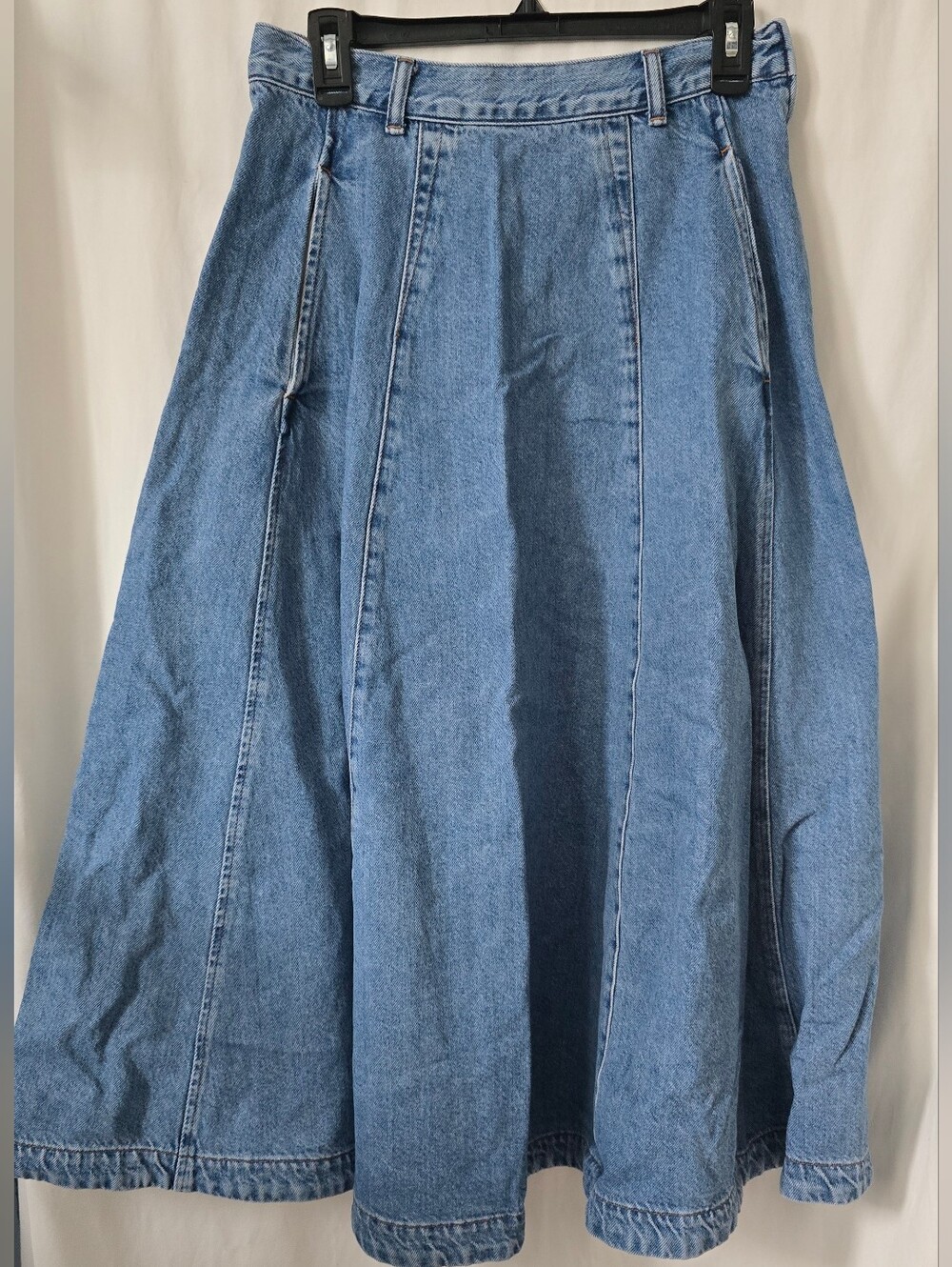 Madewell Blue Denim Long A-Line Skirt Sz 28 Woman